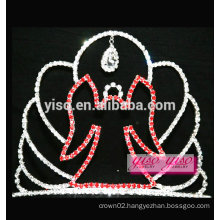 custom hair assorted designs animal red angela crystal tiara